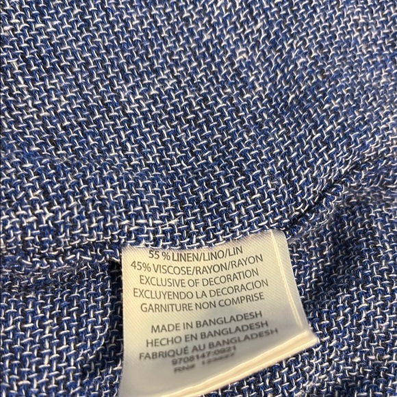 Tenth + ocean Blue Button Down Shirt with Relaxed Collar - Picture 8 of 8